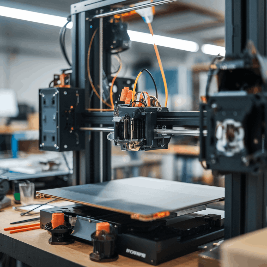 Printer producing parts